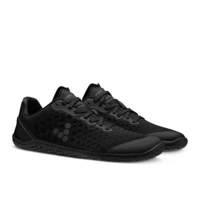 Vivobarefoot Stealth III Mens - Dark Black Running Shoes CPK169280